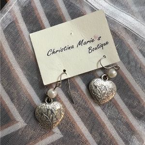 Silver Heart Earrings